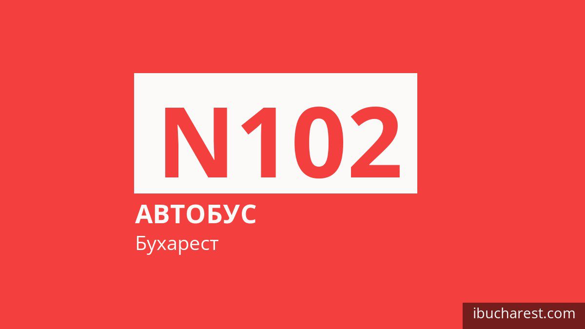 Ночной автобус N102 в Бухаресте