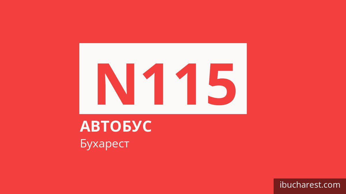 Ночной автобус N115 в Бухаресте