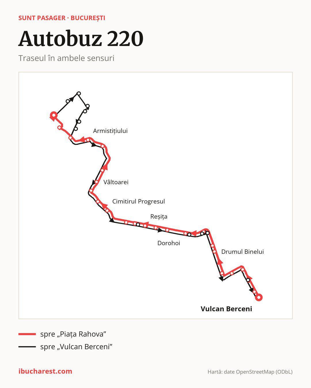 Autobuzul 220 în București