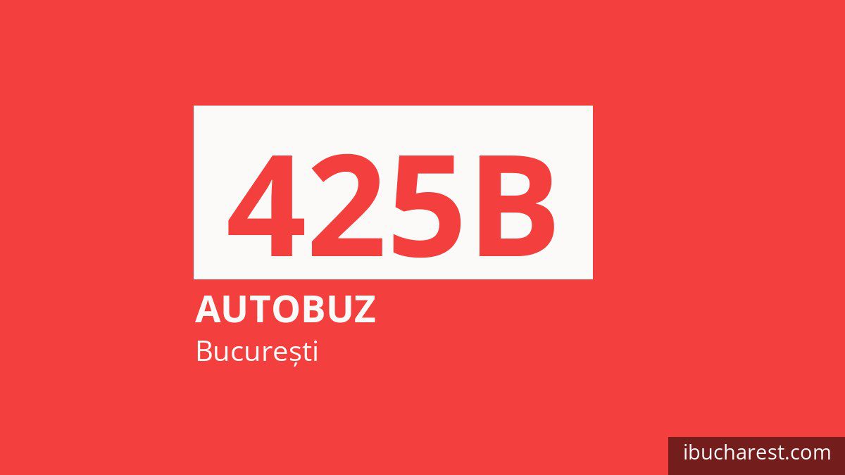 Autobuzul 425B în București