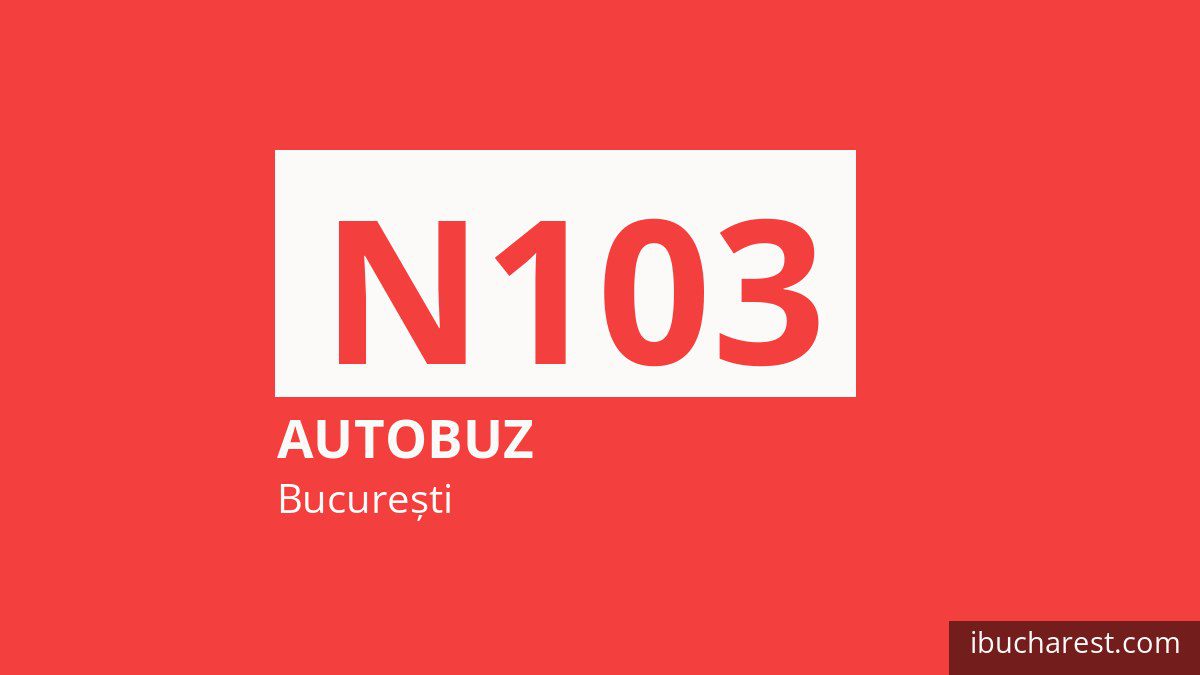 Autobuzul de noapte N103 în București