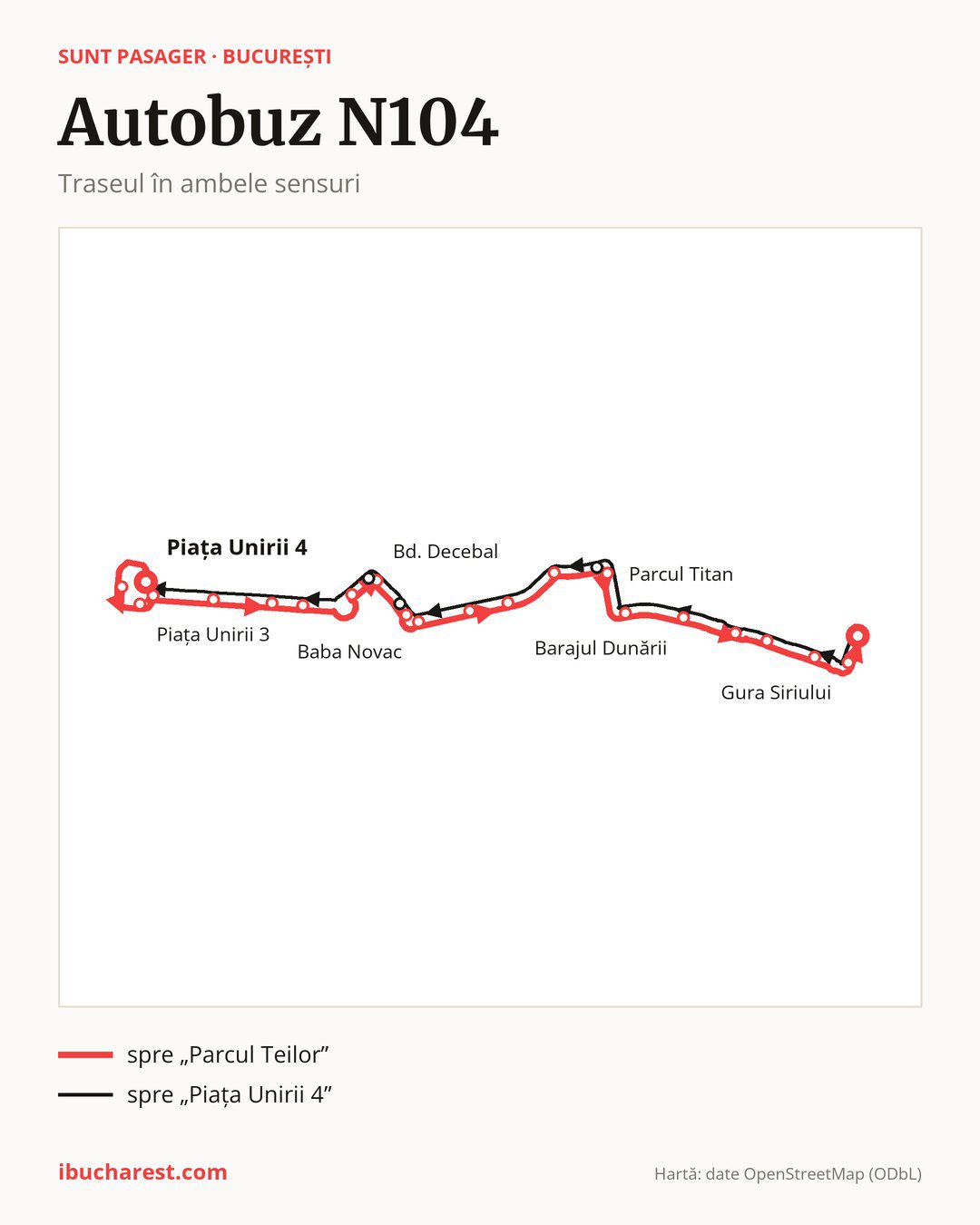 Autobuzul de noapte N104 în București