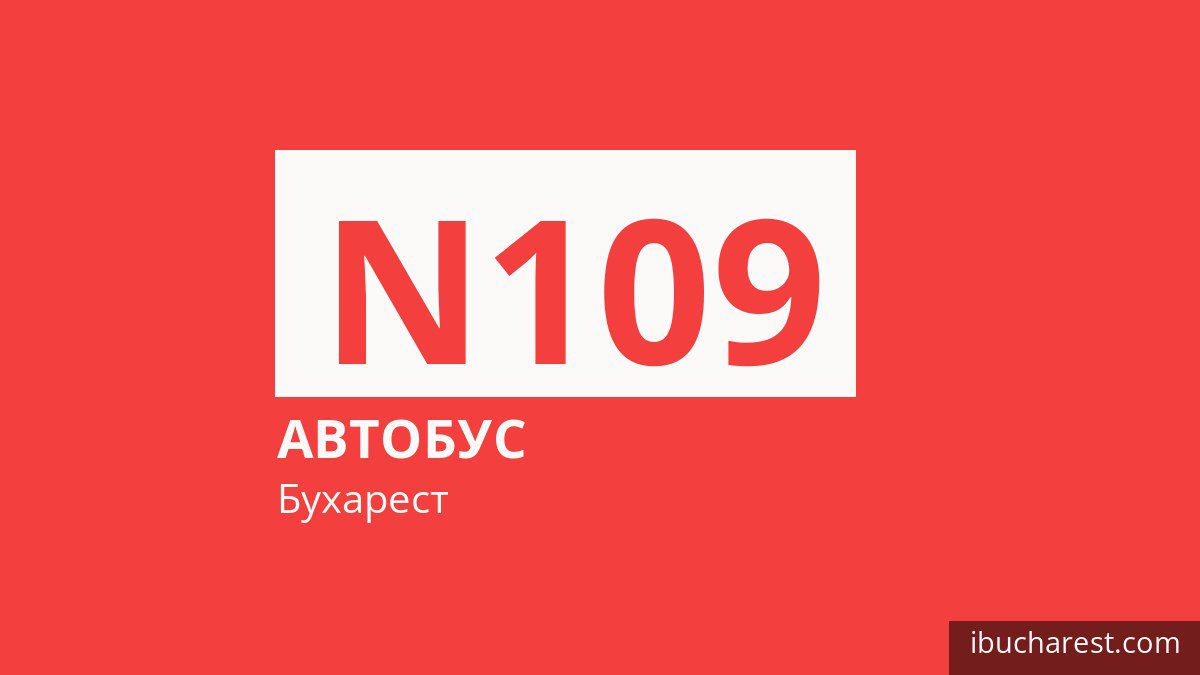 Ночной автобус N109 в Бухаресте
