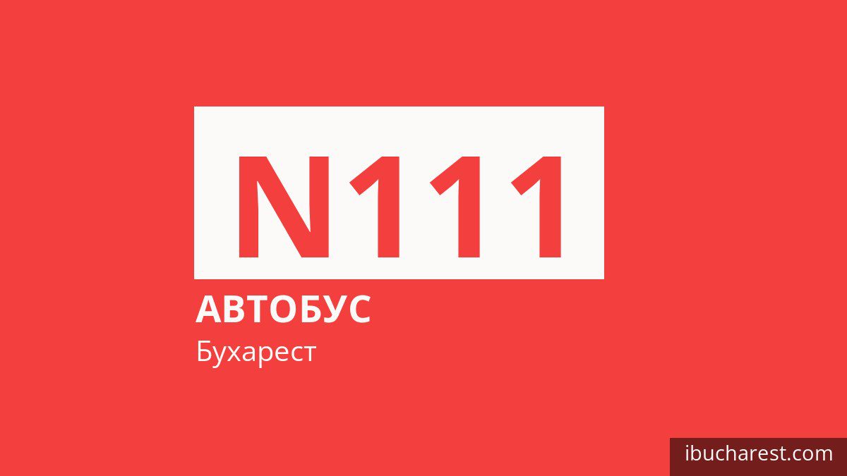 Ночной автобус N111 в Бухаресте