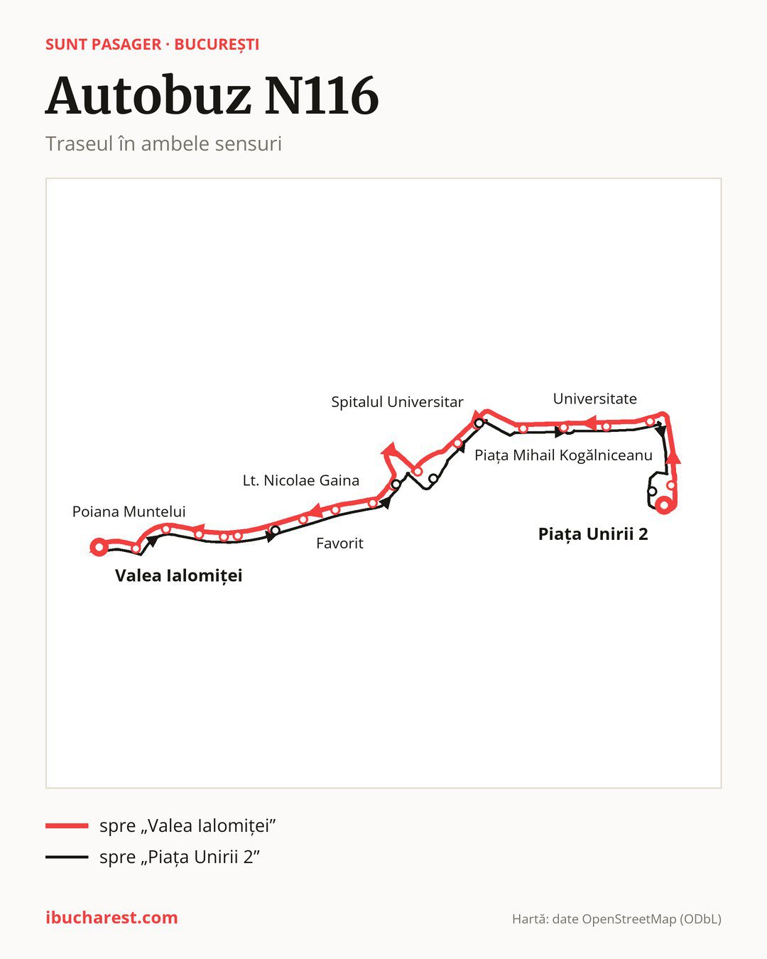 Autobuzul de noapte N116 în București